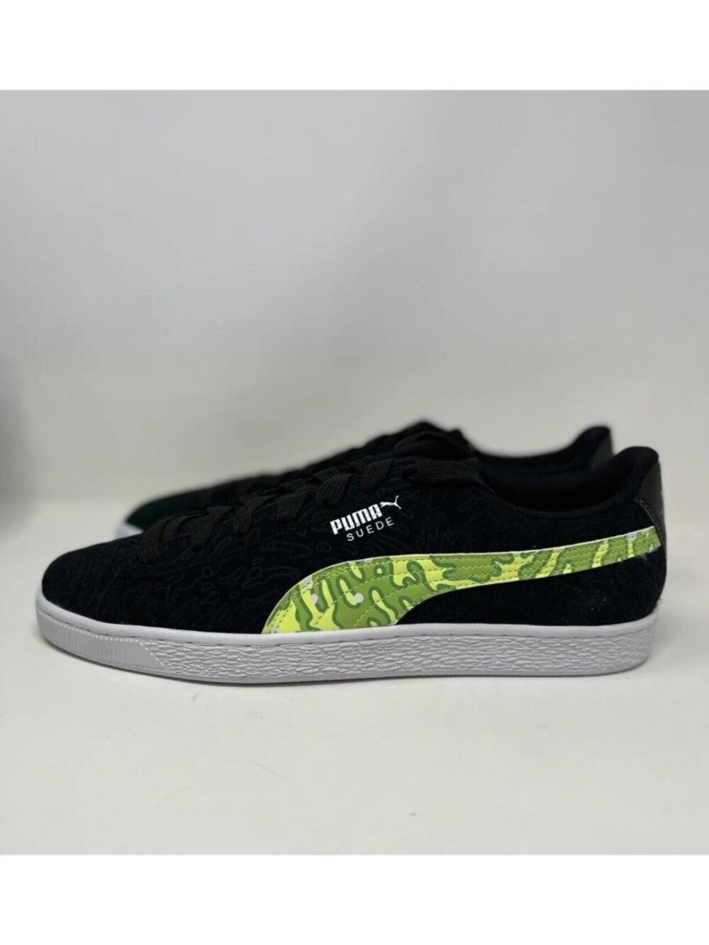 PUMA X RICK & MORTY Suede 386780-01 Black/Green Mens sz 10 - Picture 6 of 6
